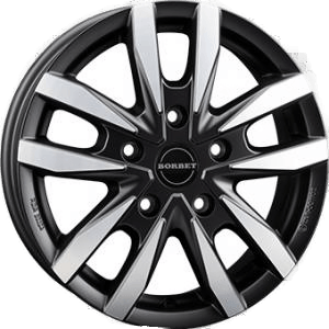 Borbet CW5 Dull Black 6x16 5/118 ET68