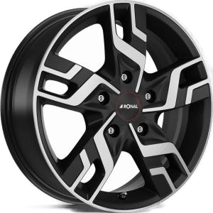 RONAL R64 Jet Black Matt 7x17 5/130 ET33