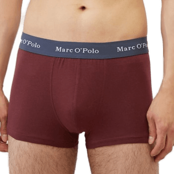 Marc O’Polo Cotton Trunks 3P Rød/Grå
