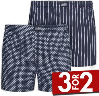Jockey Woven Boxer Shorts Marine
