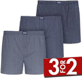 Jockey 3P Woven Boxer Shorts