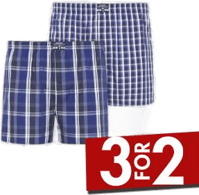 Jockey Woven Boxer Shorts Marine Rutete
