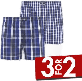 Jockey Woven Boxer Shorts Marine Rutete