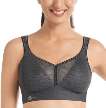 Anita Active Air Control DeltaPad Sports Bra Mørkgrå Dame