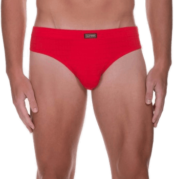 Bruno Banani 2P Check Line 2.0 Sports Brief Rød