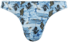 Bruno Banani Long Beach String Blå Mønster