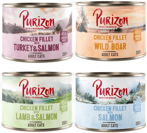 Purizon Adult Blandet pakke 6 x 200 g