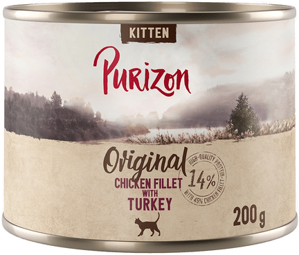 Purizon Kitten Kyllingfilet med Kalkun 12 x 200 g