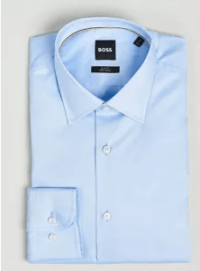 Boss Hank Slim Fit Shirt Light Blue