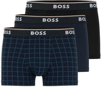 BOSS 3P Power Design Trunks Svart/Blå