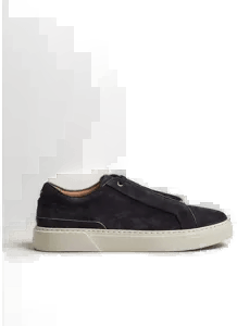 Boss Gary Suede Sneaker Dark Blue