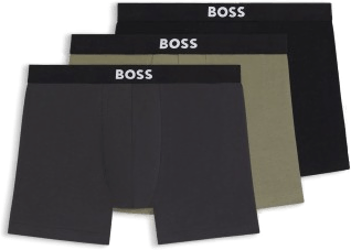 BOSS 3P ONE Boxer Brief Svart/Grønn