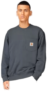 Carhartt Pocket crewneck Hvit XS