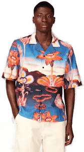 Edwin Hana No Shita Skjorte Hvit 2XS