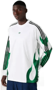 Adidas Flames Bike genser Hvit Unisex L