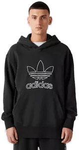 Adidas hettegenser svart logo hvit
