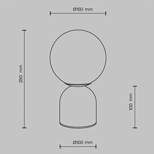 Maytoni bordlampe Tavo, beige