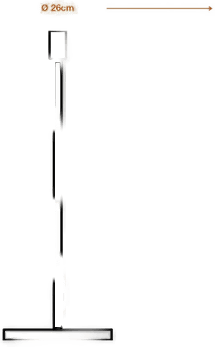 Osram gulvlampe DECOR STICK, beige, 78 cm