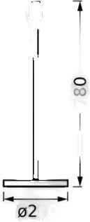 Osram gulvlampe DECOR STICK, mørkegrå