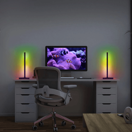 Osram Smart+ hjørnebordlampe, svart 43 cm RGB