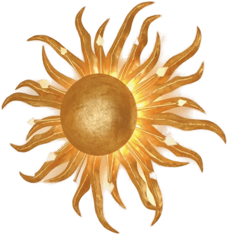 Holländer SONNE GOLD vegglampe 45 cm