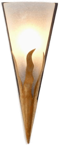 Holländer FIAMMA vegglampe rust-gull