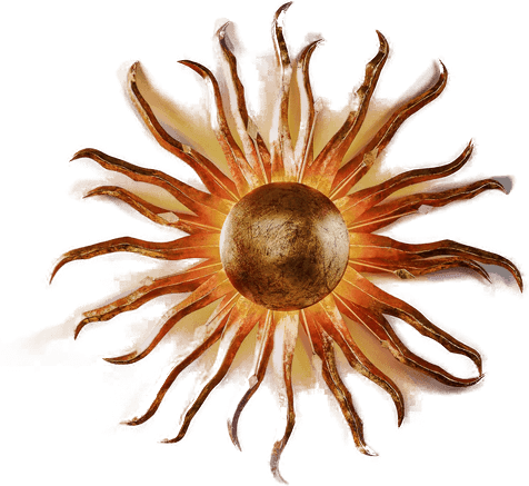 Holländer SONNE GOLD GIGANTE vegglampe