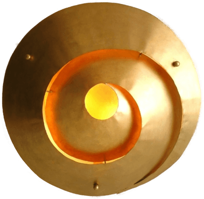 Holländer LABIRINTO tak-/vegglampe gull