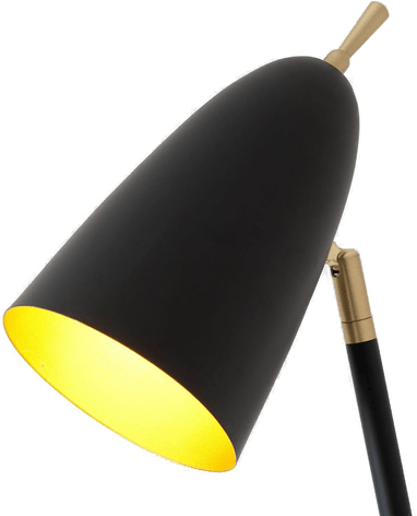 Holländer Gulvlampe Obelisco, svart