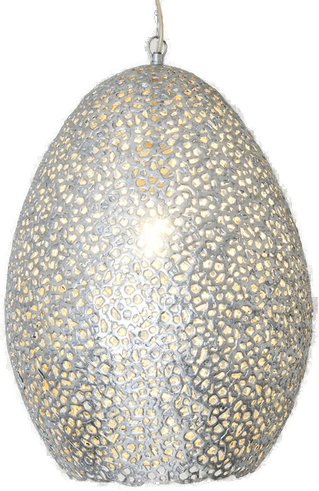 Holländer Cavalliere pendellampe, sølv, Ø 34 cm