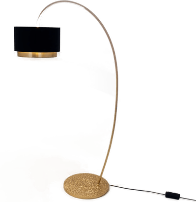 Holländer Meteor-gulvlampe, gullfarget