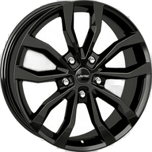 AUTEC UTECA Gloss Black 9.5x19 5/114.3 ET45