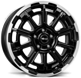 Brock B45 Black Full Polish 7x18 5/112