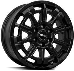 Brock B45 Satin Black Matt 7x17 6/120 ET45