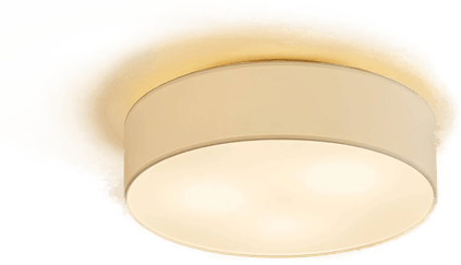 Lindby taklampe Sebatin Ø 50 cm kremhvit