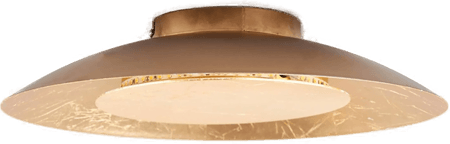 Lindby LED-taklampe Keti, Ø 35 cm, gull