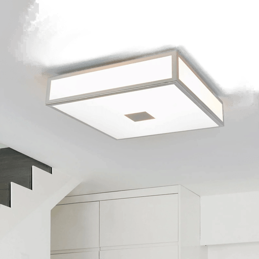 Lindby Eniola taklampe 30 cm hvit/grå