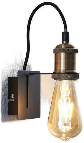 Lindby Aurella vegglampe, antikk messing