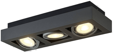 Arcchio Ronka downlight, 50 cm, grå