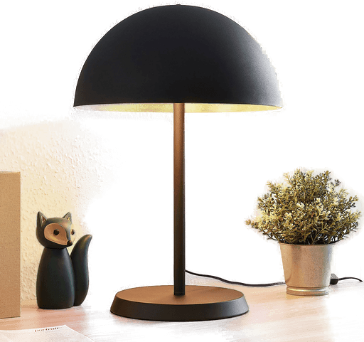 Lindby Idalene bordlampe, svart, 51 cm