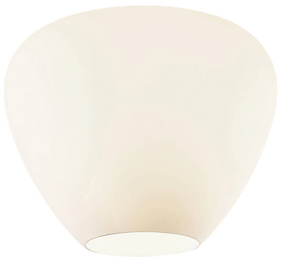 Lindby Bibiane glasstaklampe, opalhvit