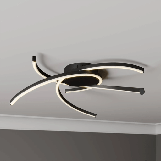 Lindby Katris LED-taklampe 58 cm svart
