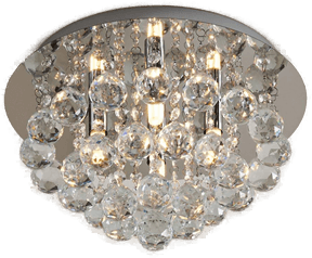 Lindby Antonino taklampe, krom, 4 lyskilder