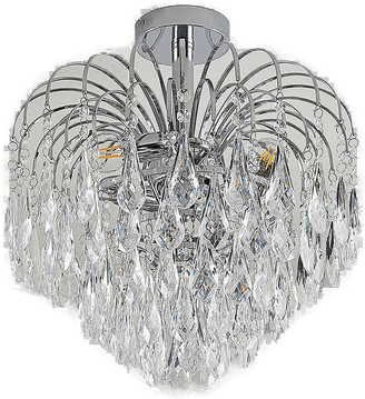 Lindby taklampe Silino, grå, Ø 40 cm