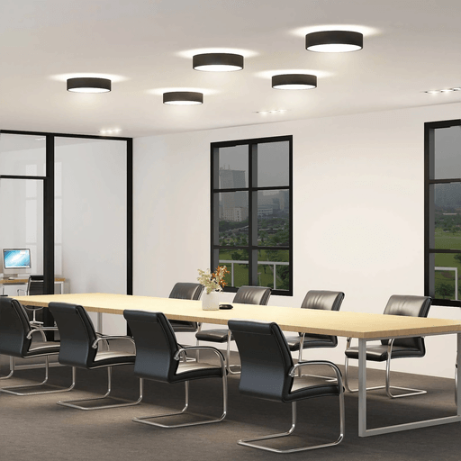 Arcchio LED-taklampe Vanida, svart, Ø 40 cm