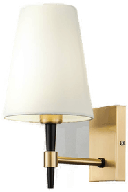 Maytoni vegglampe Zaragoza, gull/hvit