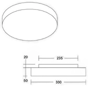 Brumberg LED-taklampe Celtis Mini 3000K