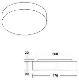 Brumberg Celtis Maxi taklampe E27 limegrønn