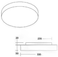 Brumberg Celtis Mini taklampe E27 brun-grå