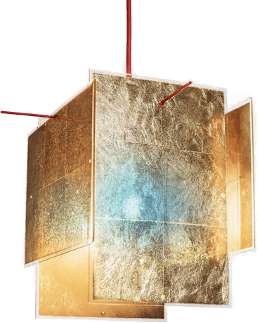 Ingo Maurer Gyllen pendellampe 24 Karat